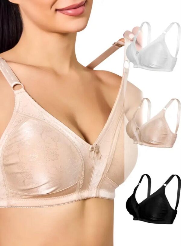 Women Full Coverage Bra with Bow Detail