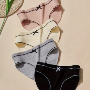 Women's High-Waisted Bow Panties