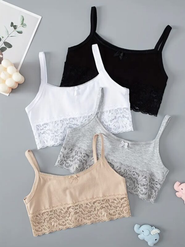 Girls Lace Trim Camisole(Training Bra)